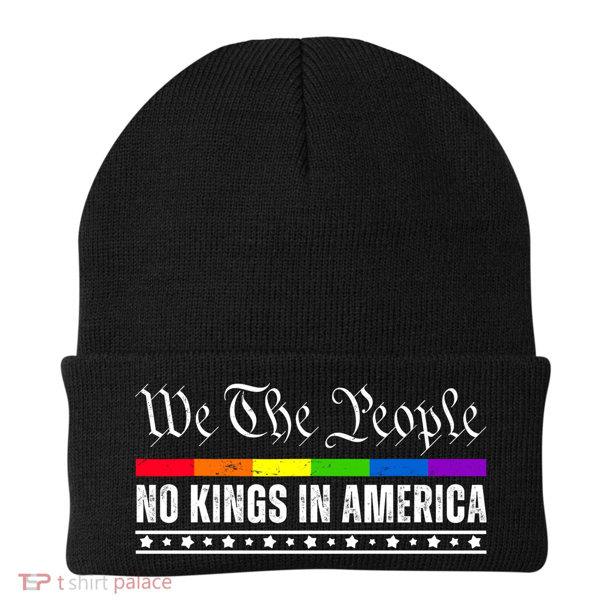 No Kings In America We The People Political Beanie