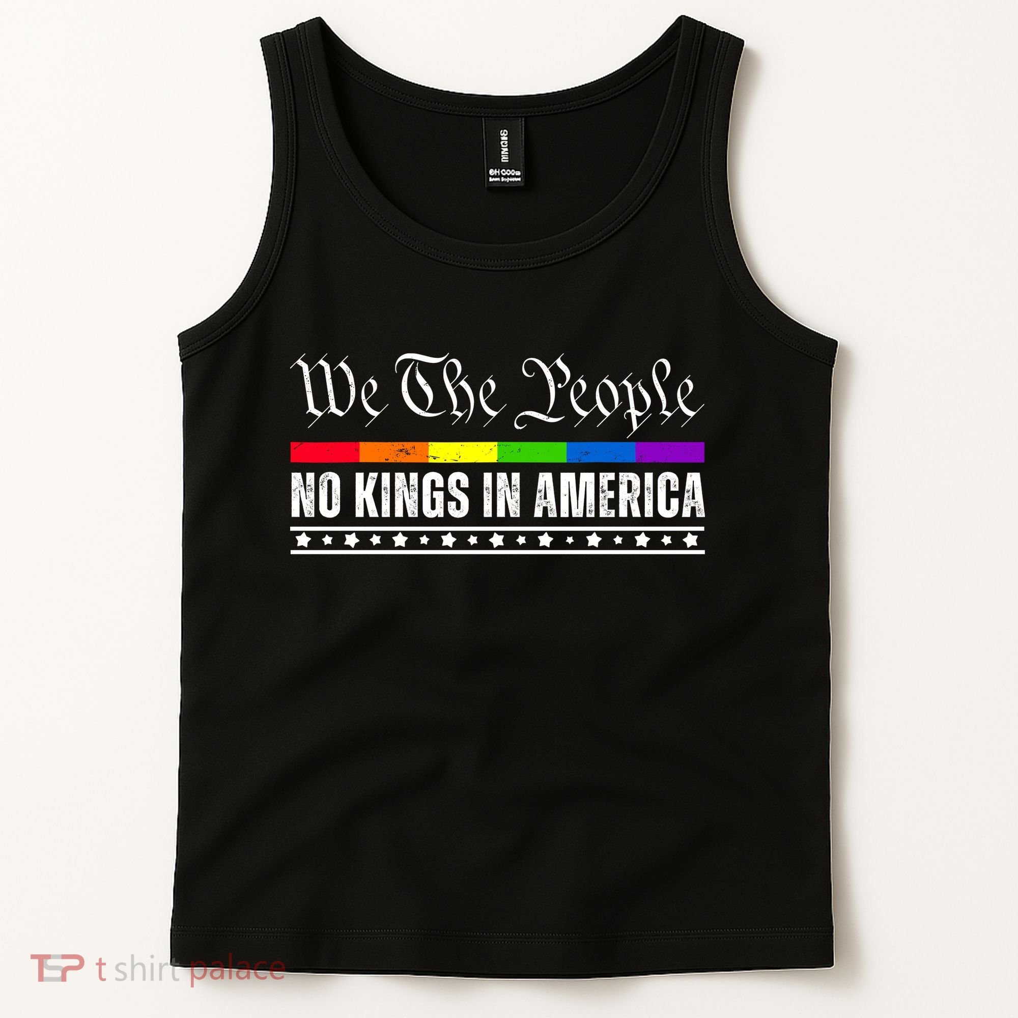 No Kings In America We The People Political Tank Top