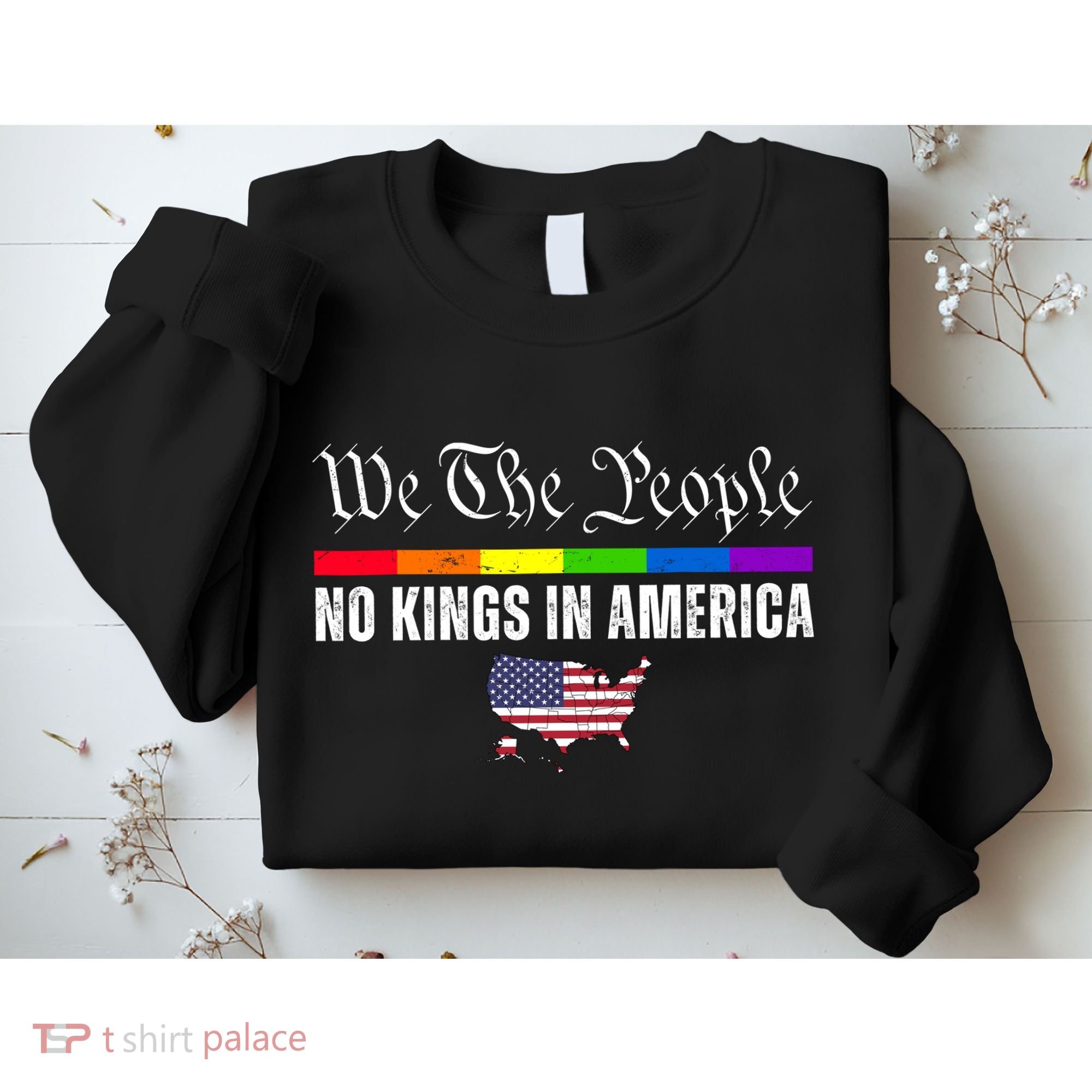 No Kings In America We The People Political Sweatshirt