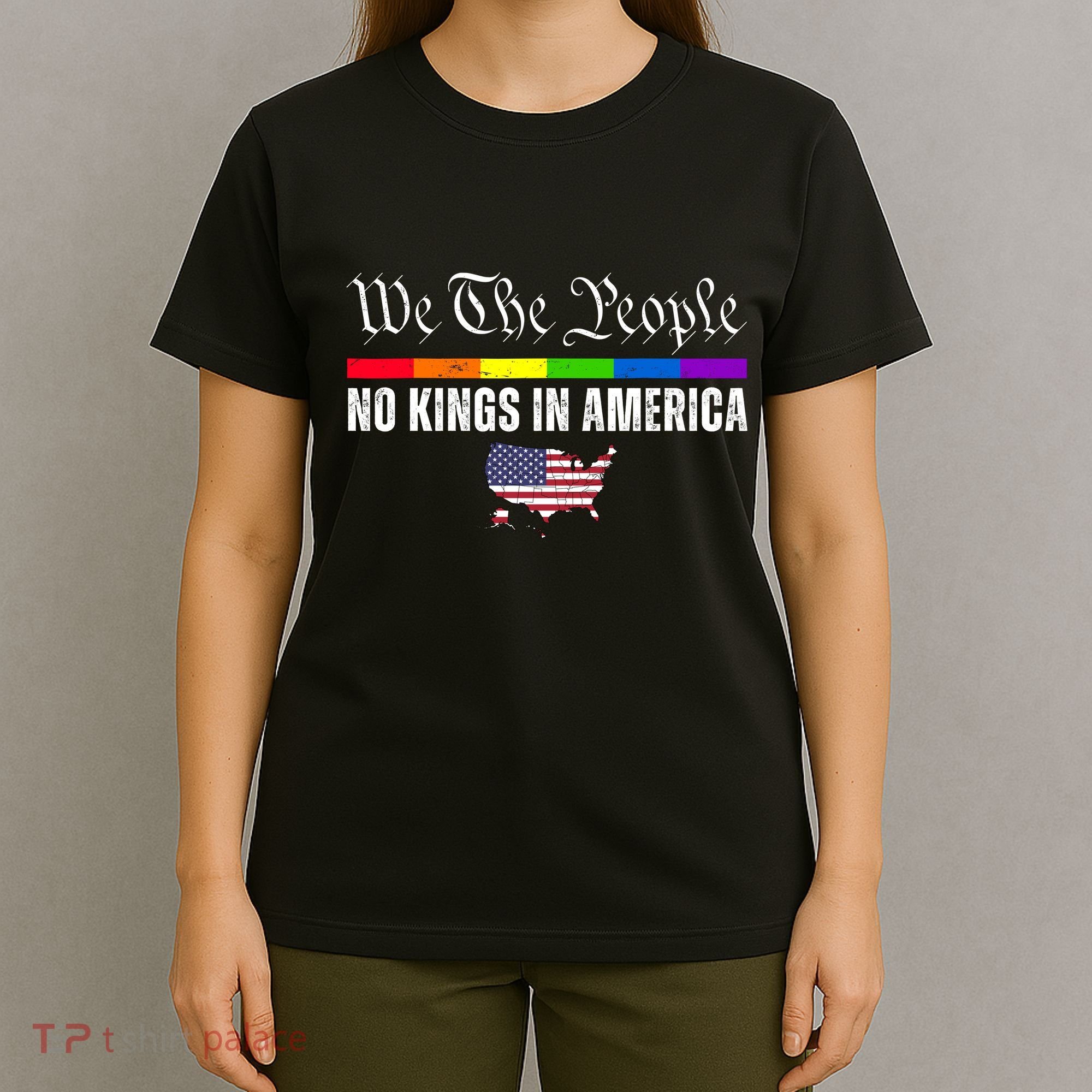 No Kings In America We The People Political T-Shirt
