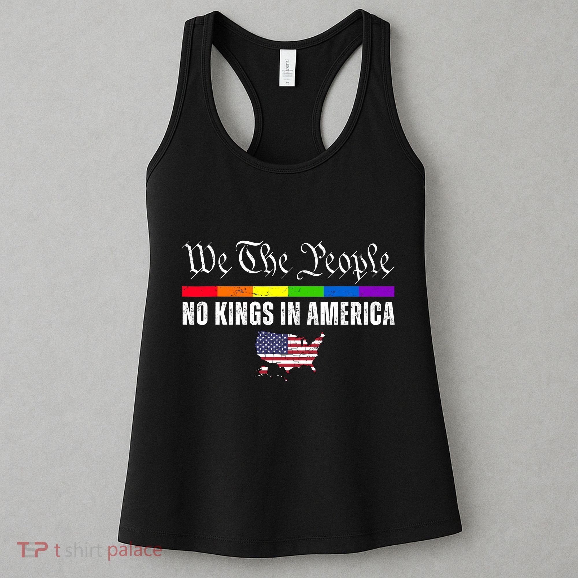No Kings In America We The People Political Women's Tank Top