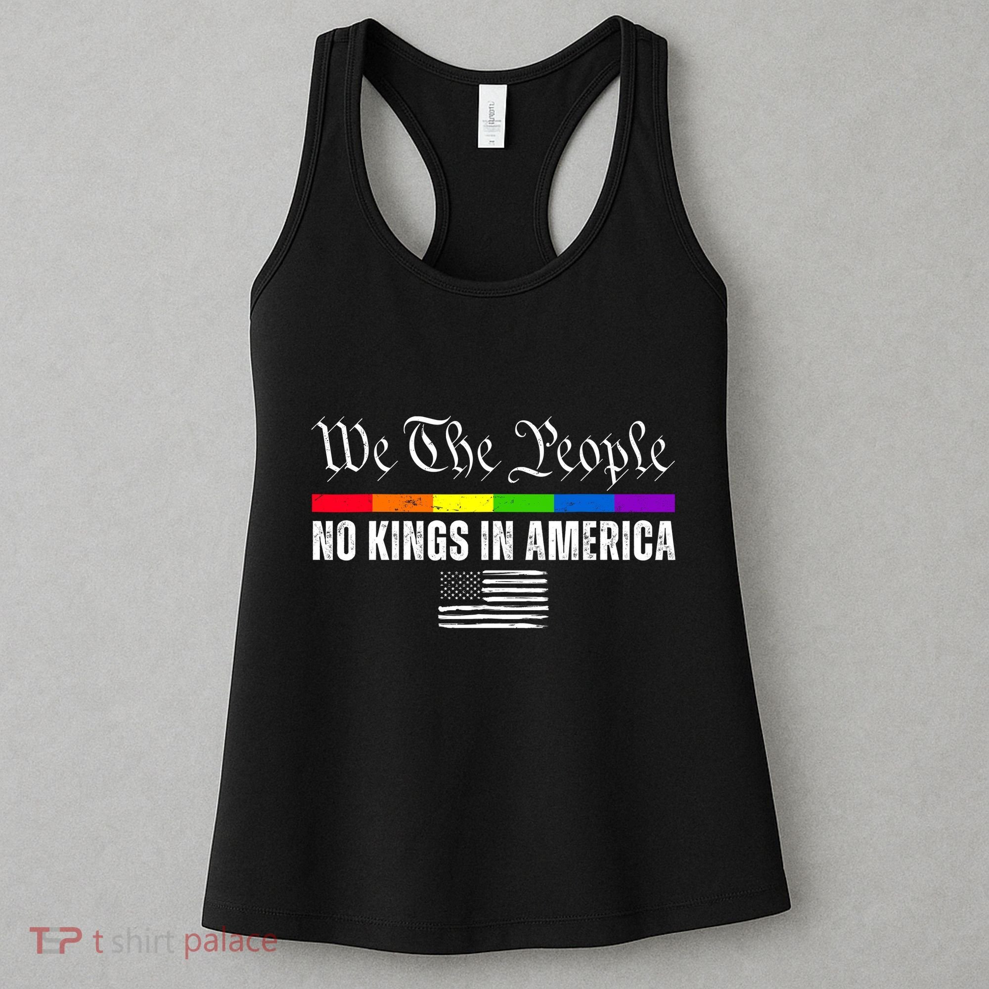 No Kings In America We The People Political Women's Tank Top