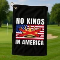 No Kings In America Court Ruling Protest Save Democracy Usa Golf Towel thumb 1