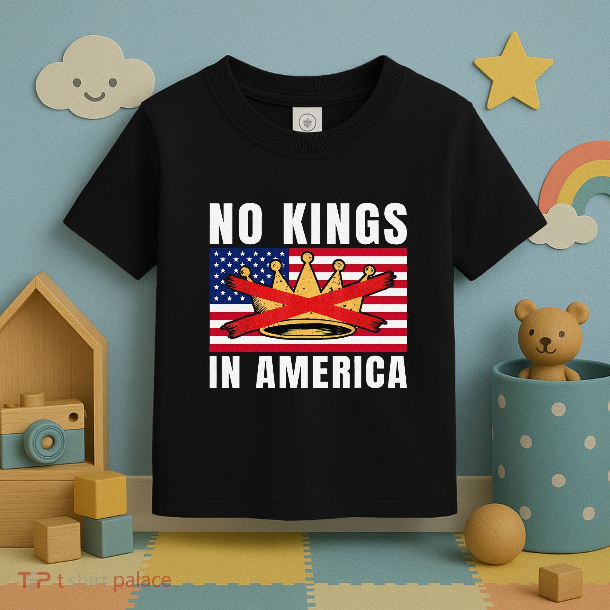 No Kings In America Court Ruling Protest Save Democracy Usa Toddler T-Shirt