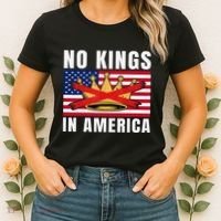 No Kings In America Court Ruling Protest Save Democracy Usa Women's T-Shirt thumb 2