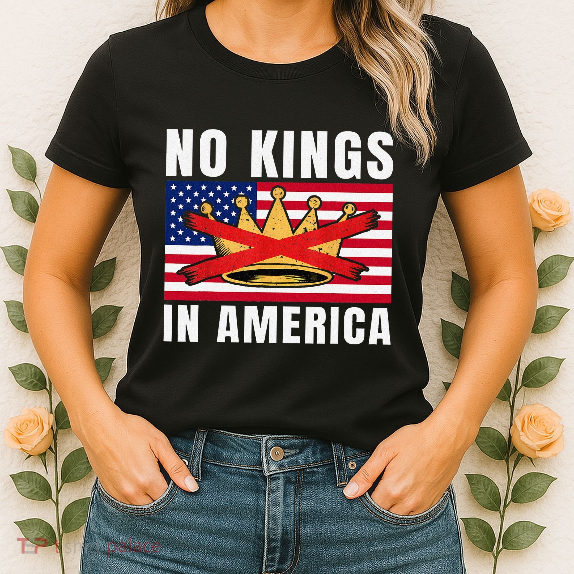 No Kings In America Court Ruling Protest Save Democracy Usa Women's T-Shirt
