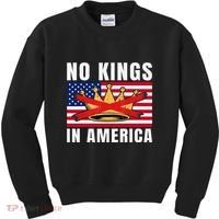 No Kings In America Court Ruling Protest Save Democracy Usa Kids Sweatshirt thumb 0
