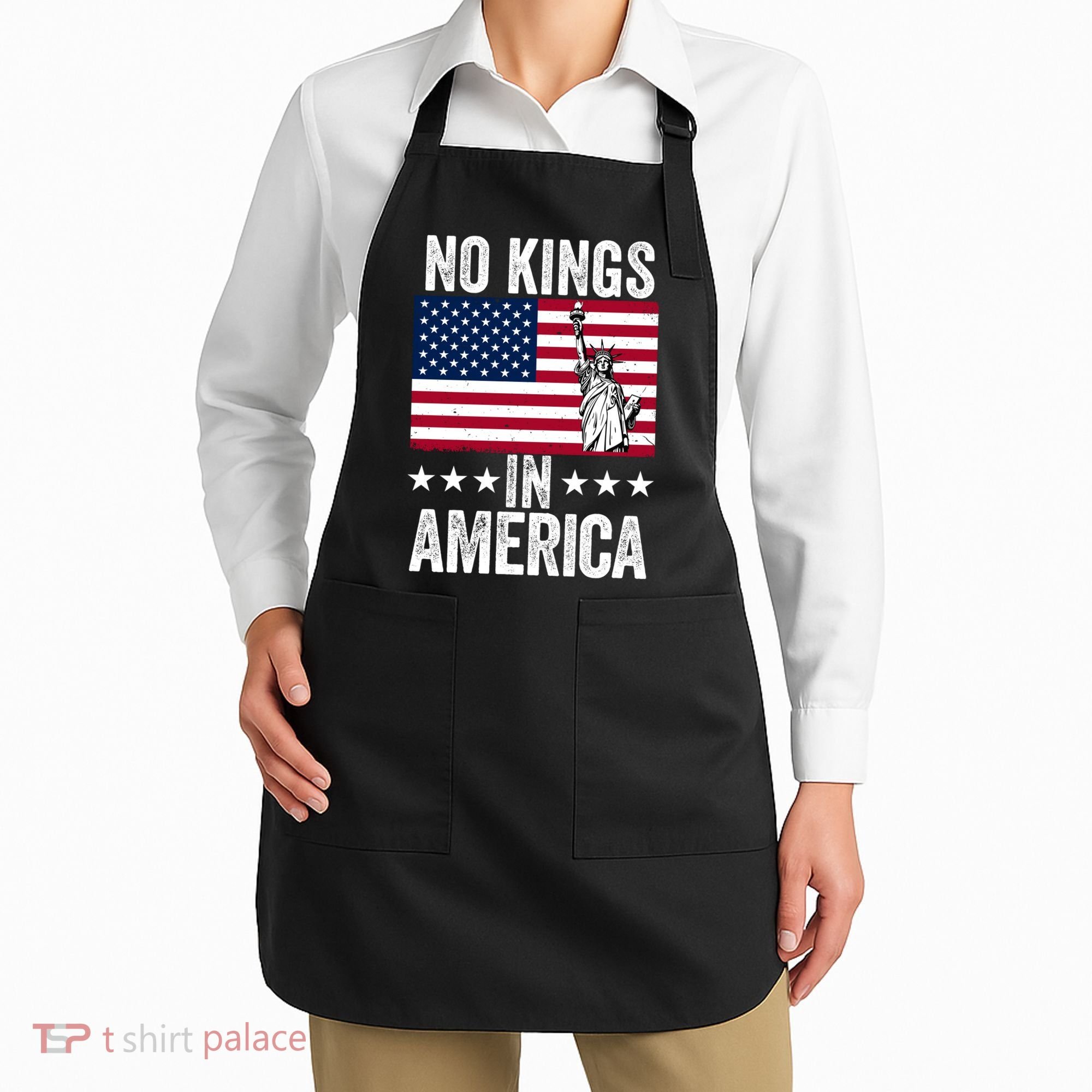 No Kings In America Apron