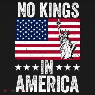 No Kings In America Tie-Dye Long Sleeve Shirt