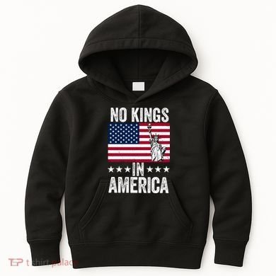 No Kings In America Kids Hoodie
