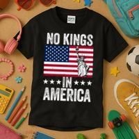 No Kings In America Kids T-Shirt thumb 3