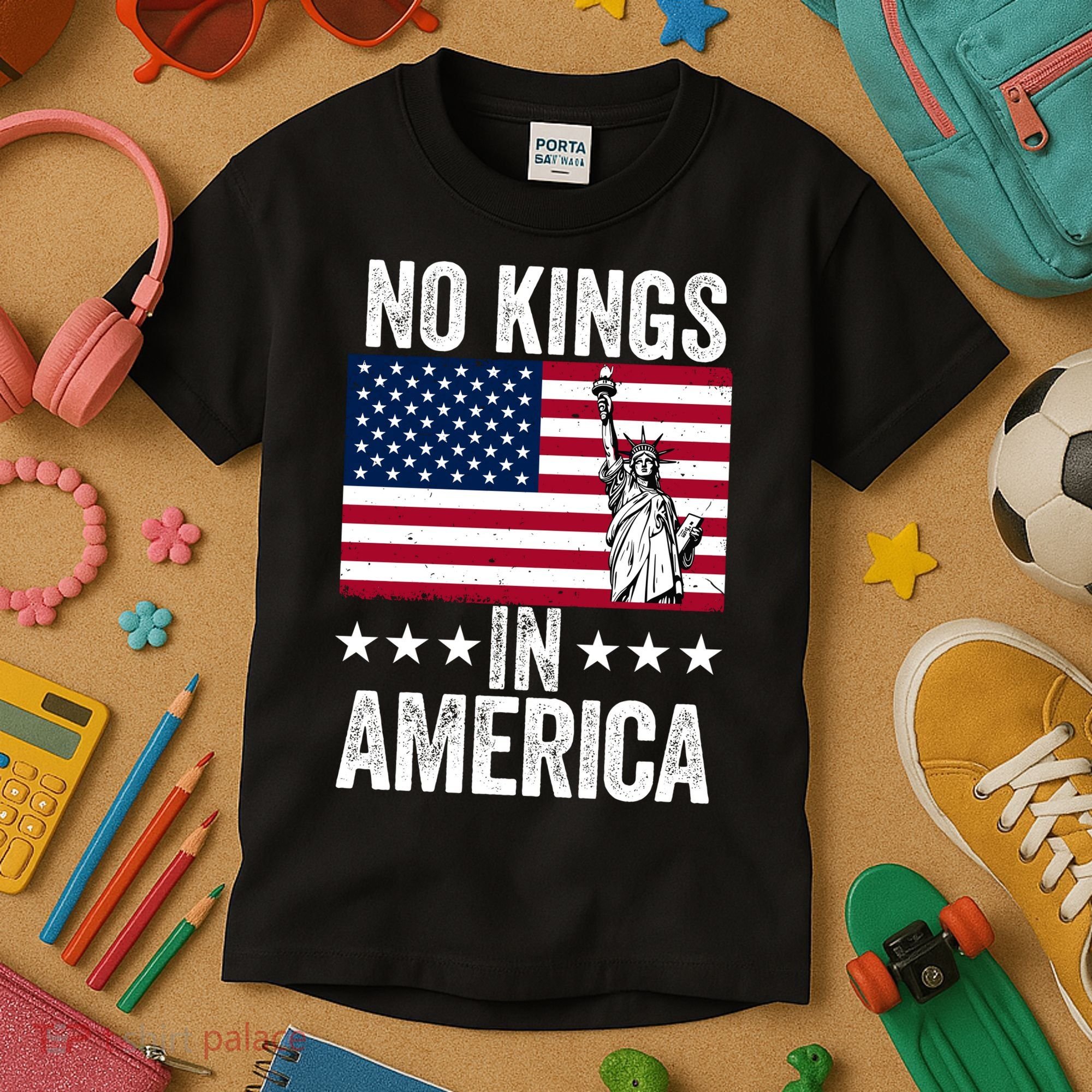 No Kings In America Kids T-Shirt