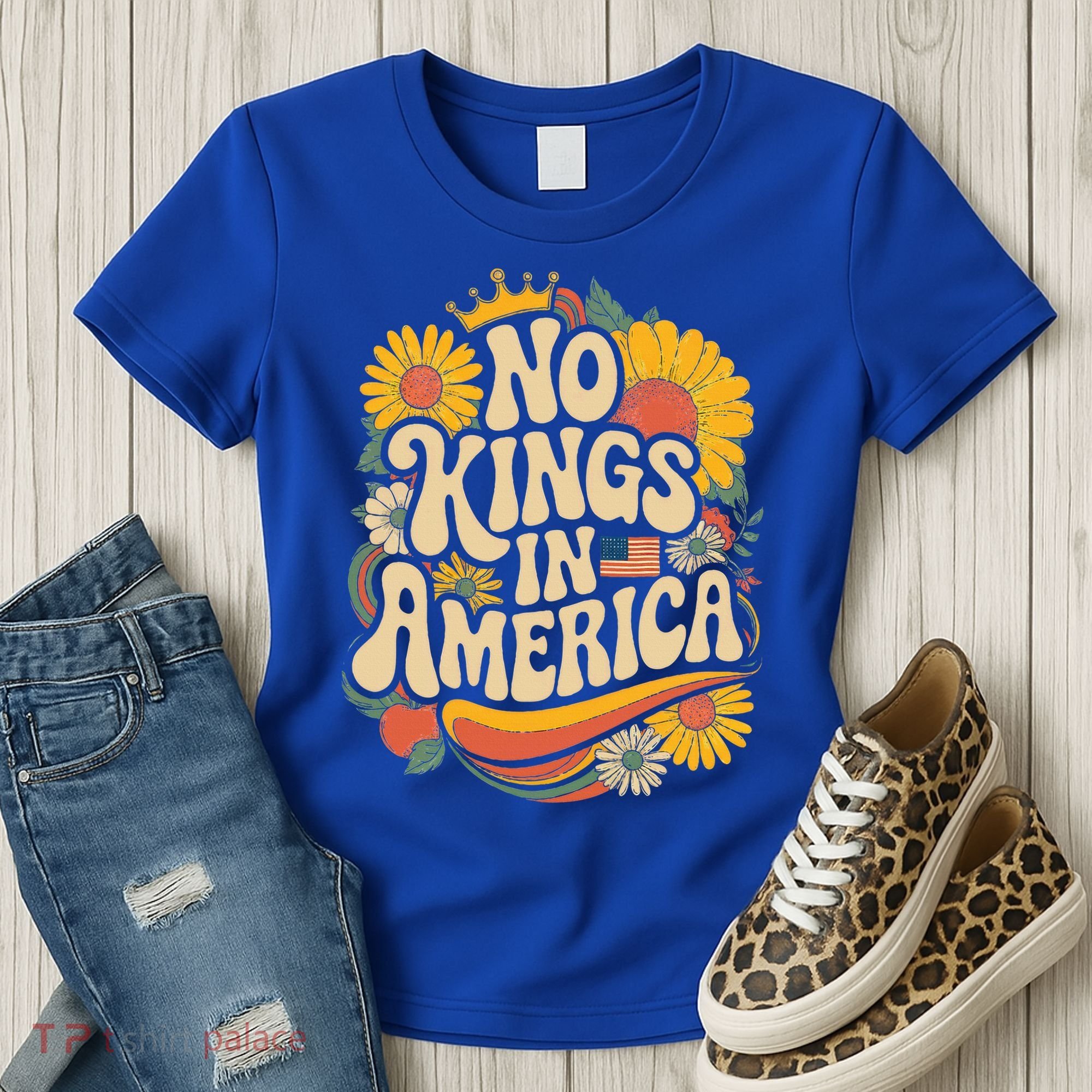  No King In American Democracy  Women's T-Shirt