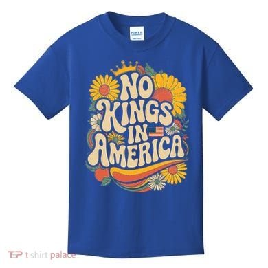  No King In American Democracy  Kids T-Shirt