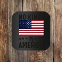 No Kings In America Flag Protest Save Democracy Coaster thumb 0