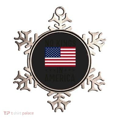 No Kings In America Flag Protest Save Democracy Ornament