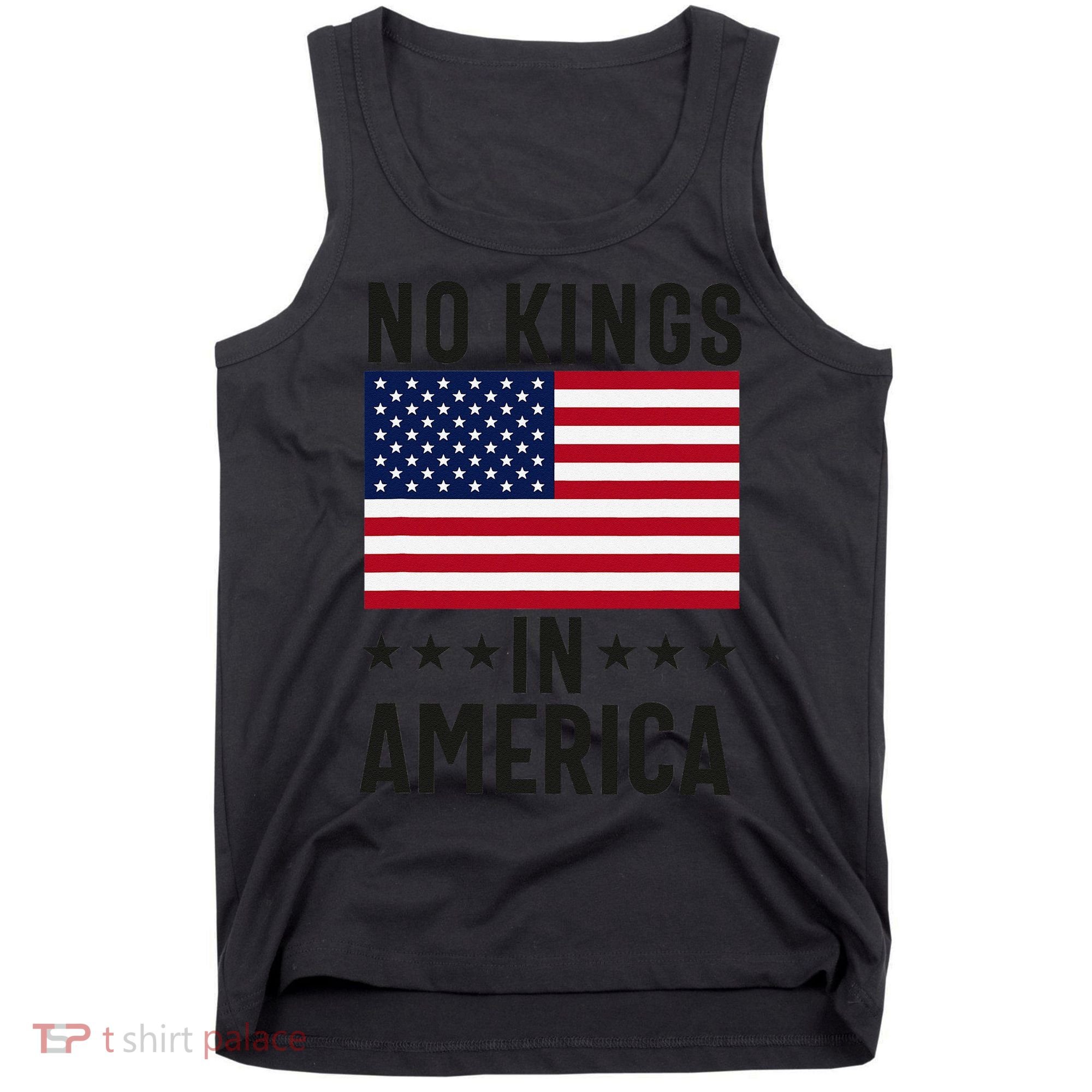 No Kings In America Flag Protest Save Democracy Tank Top