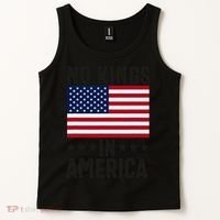 No Kings In America Flag Protest Save Democracy Tank Top thumb 2