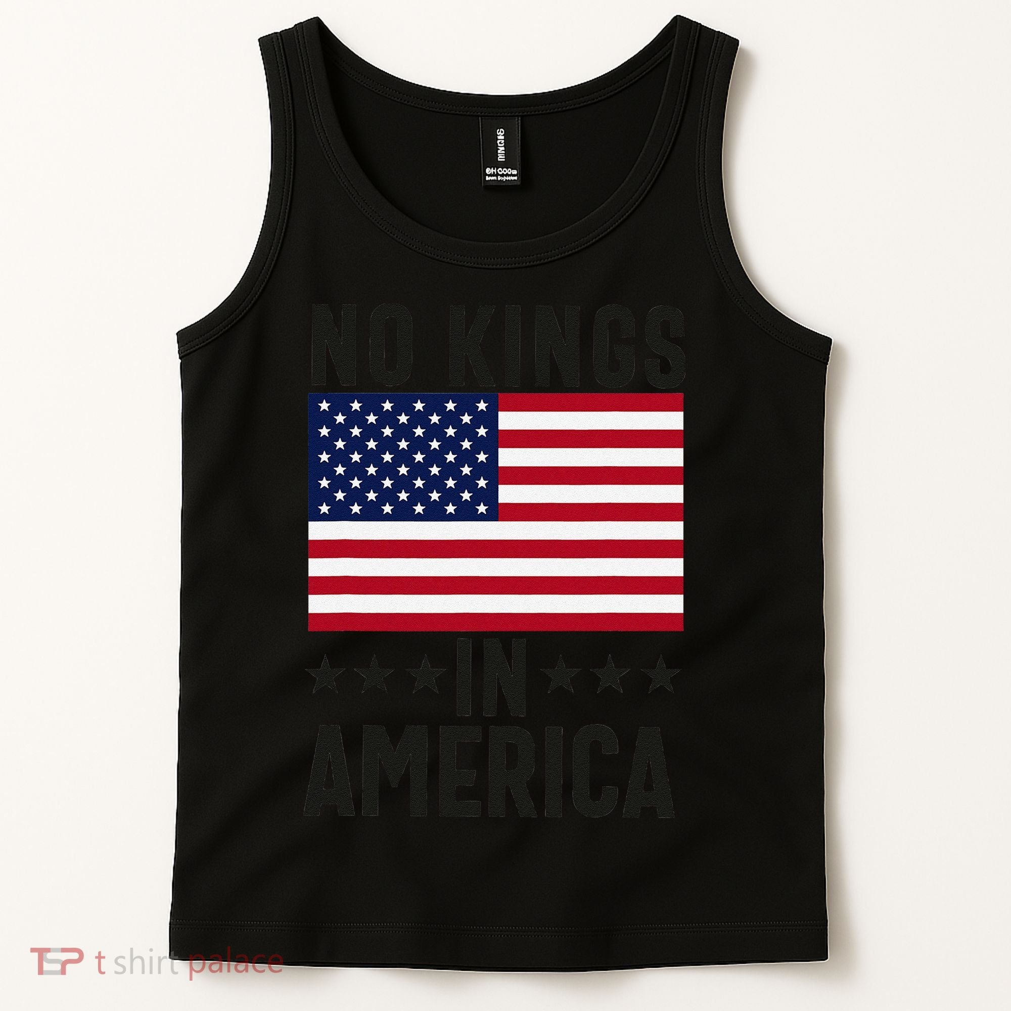 No Kings In America Flag Protest Save Democracy Tank Top