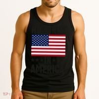 No Kings In America Flag Protest Save Democracy Tank Top thumb 3