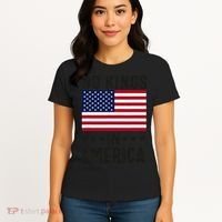 No Kings In America Flag Protest Save Democracy Women's T-Shirt thumb 4
