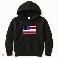 No Kings In America Flag Protest Save Democracy Kids Hoodie thumb 0