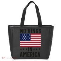 No Kings In America Flag Protest Save Democracy Tote Bag thumb 0