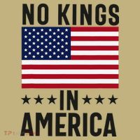 No Kings In America Flag Protest Save Democracy T-Shirt thumb 7