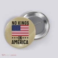 No Kings In America Flag Protest Save Democracy Button thumb 0