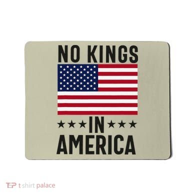 No Kings In America Flag Protest Save Democracy Mousepad