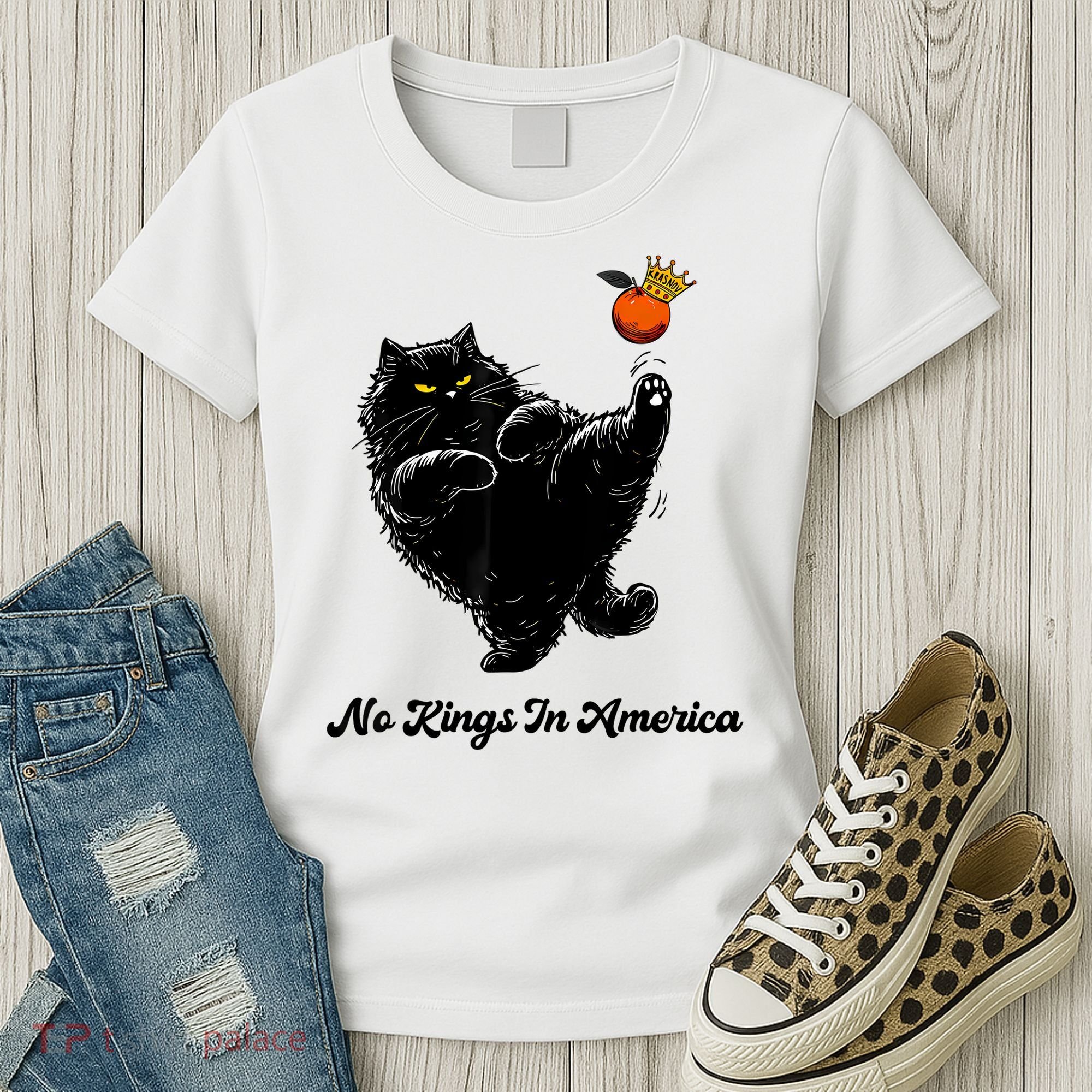 No Kings In America We The People Political  Women's T-Shirt