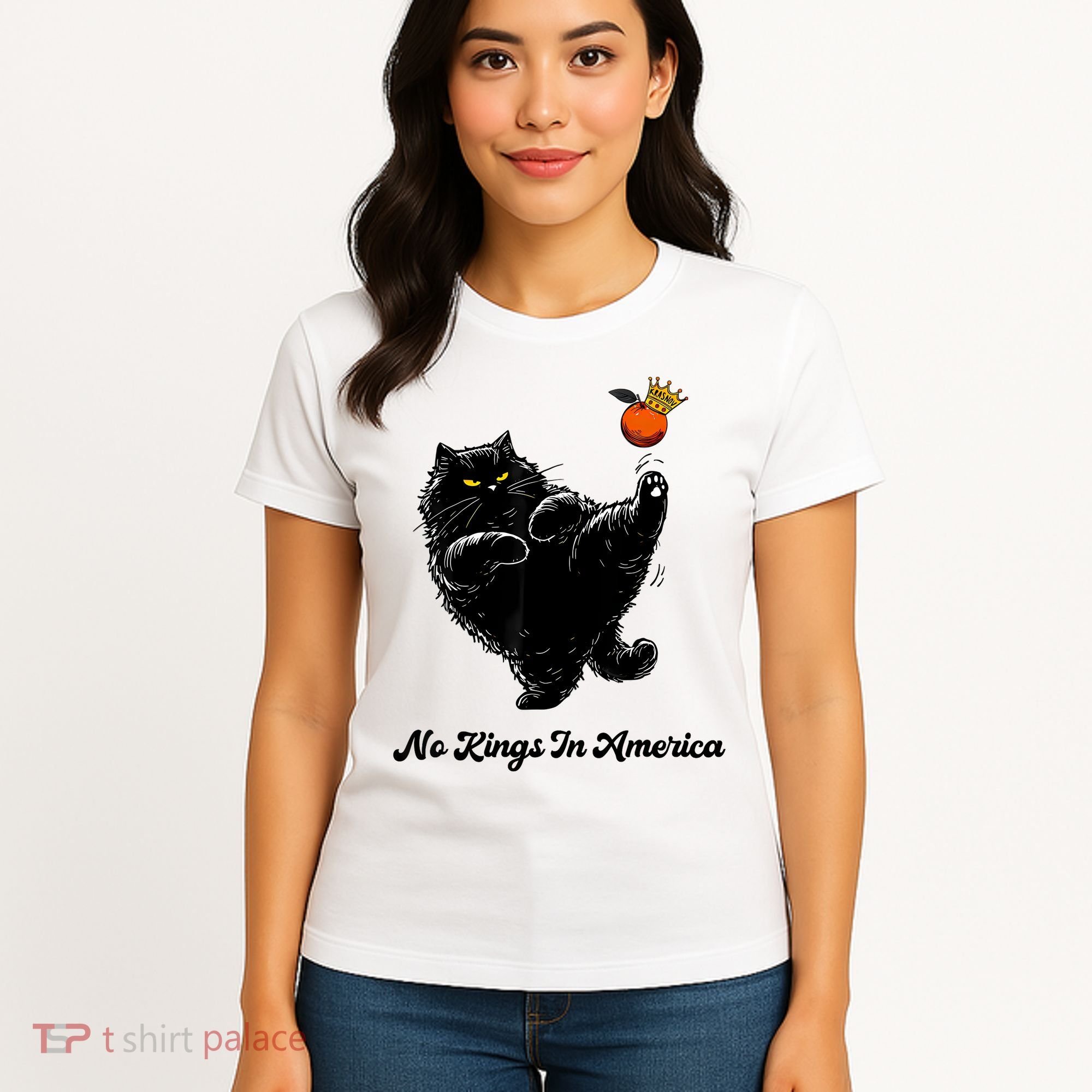 No Kings In America We The People Political  Women's T-Shirt
