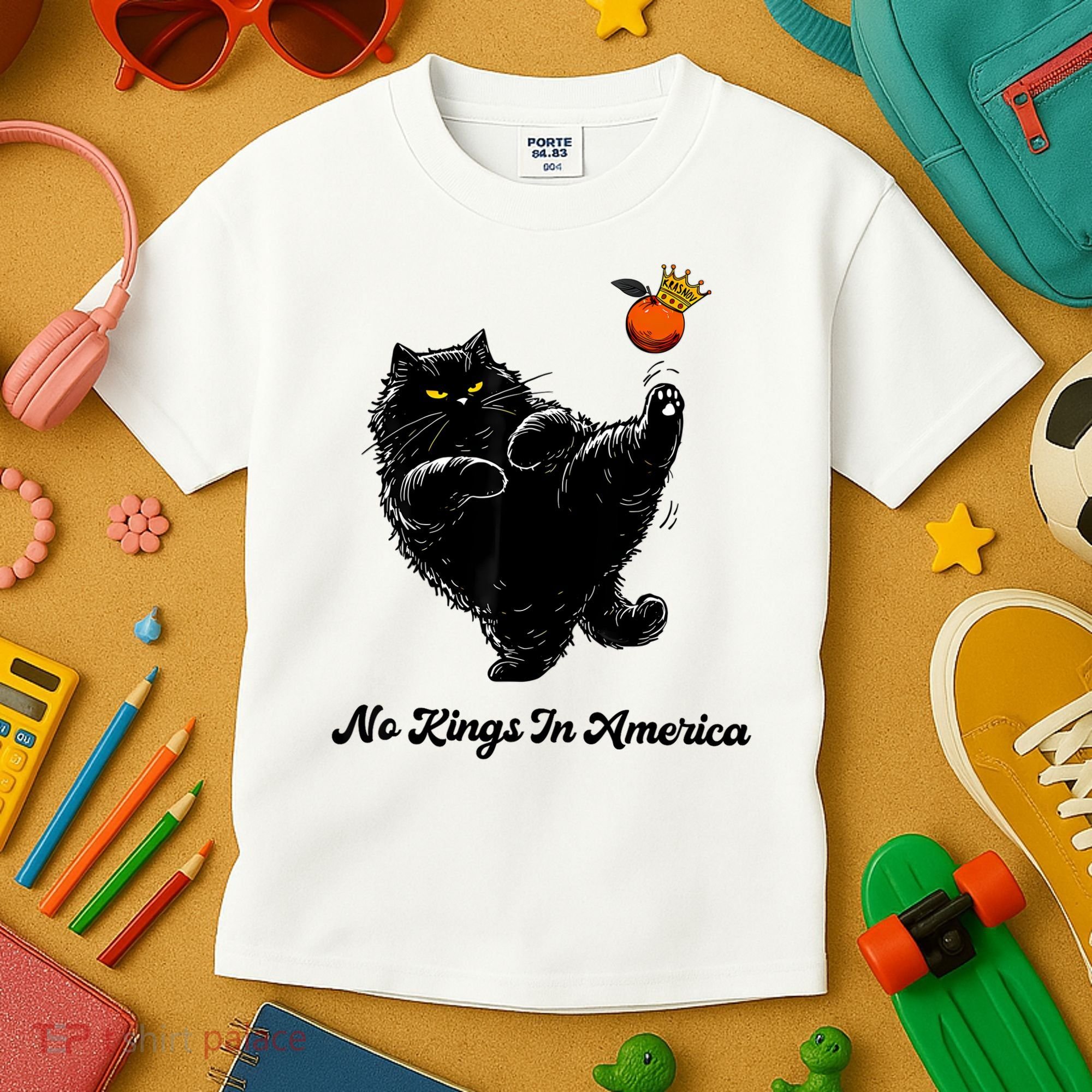 No Kings In America We The People Political  Kids T-Shirt