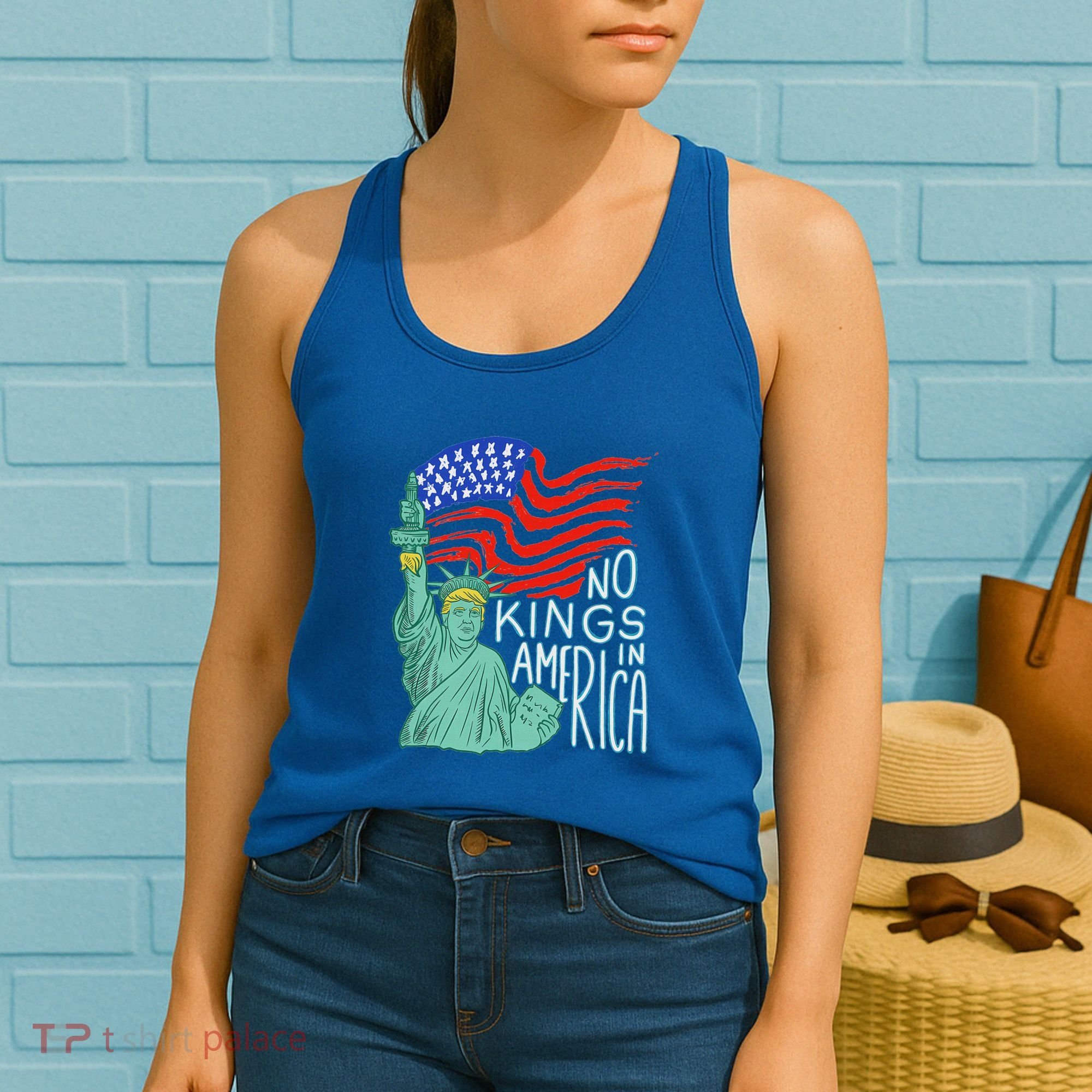 No Kings In America We The People Political Women's Tank Top