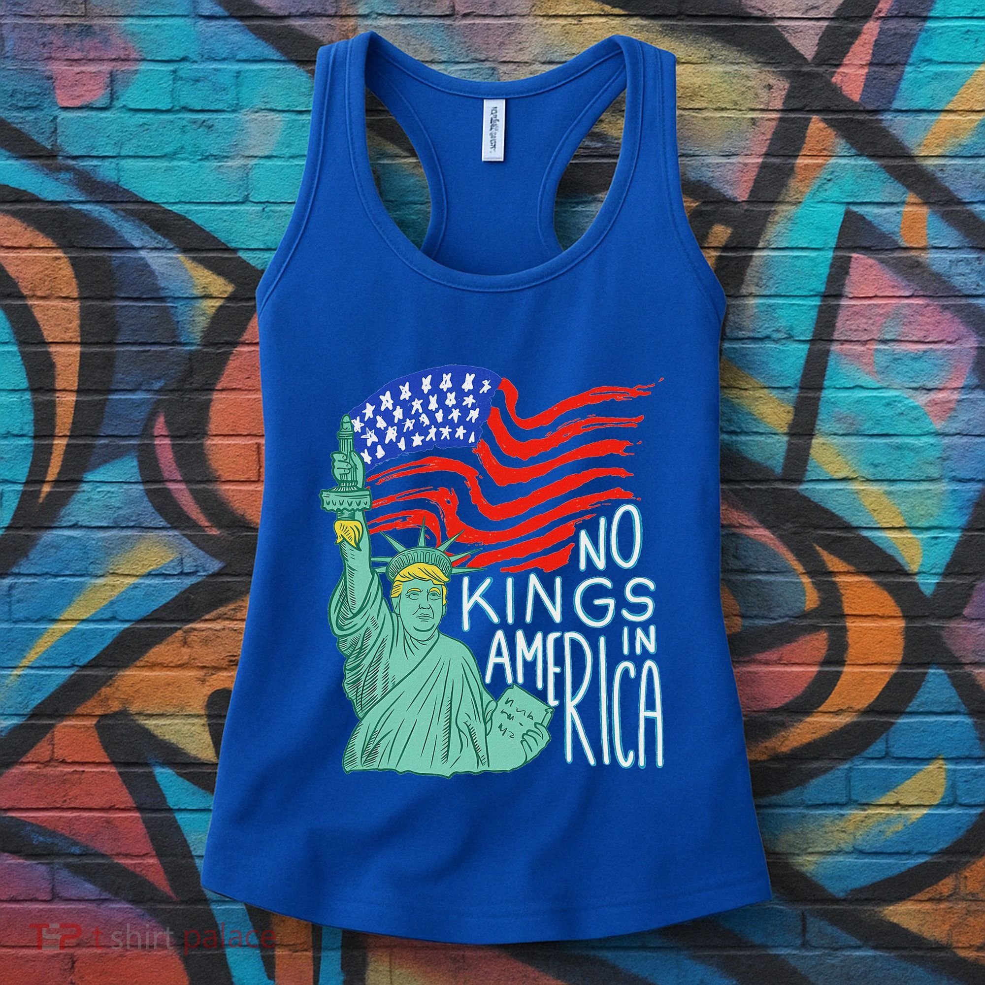 No Kings In America We The People Political Women's Tank Top