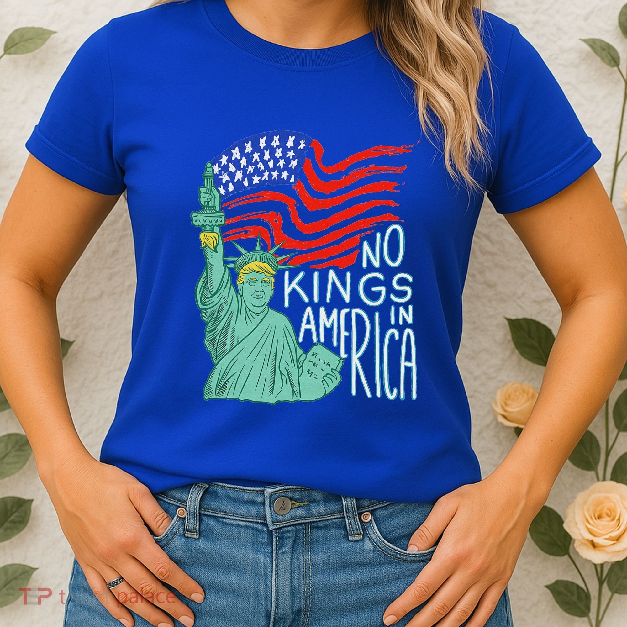No Kings In America We The People Political Women's T-Shirt