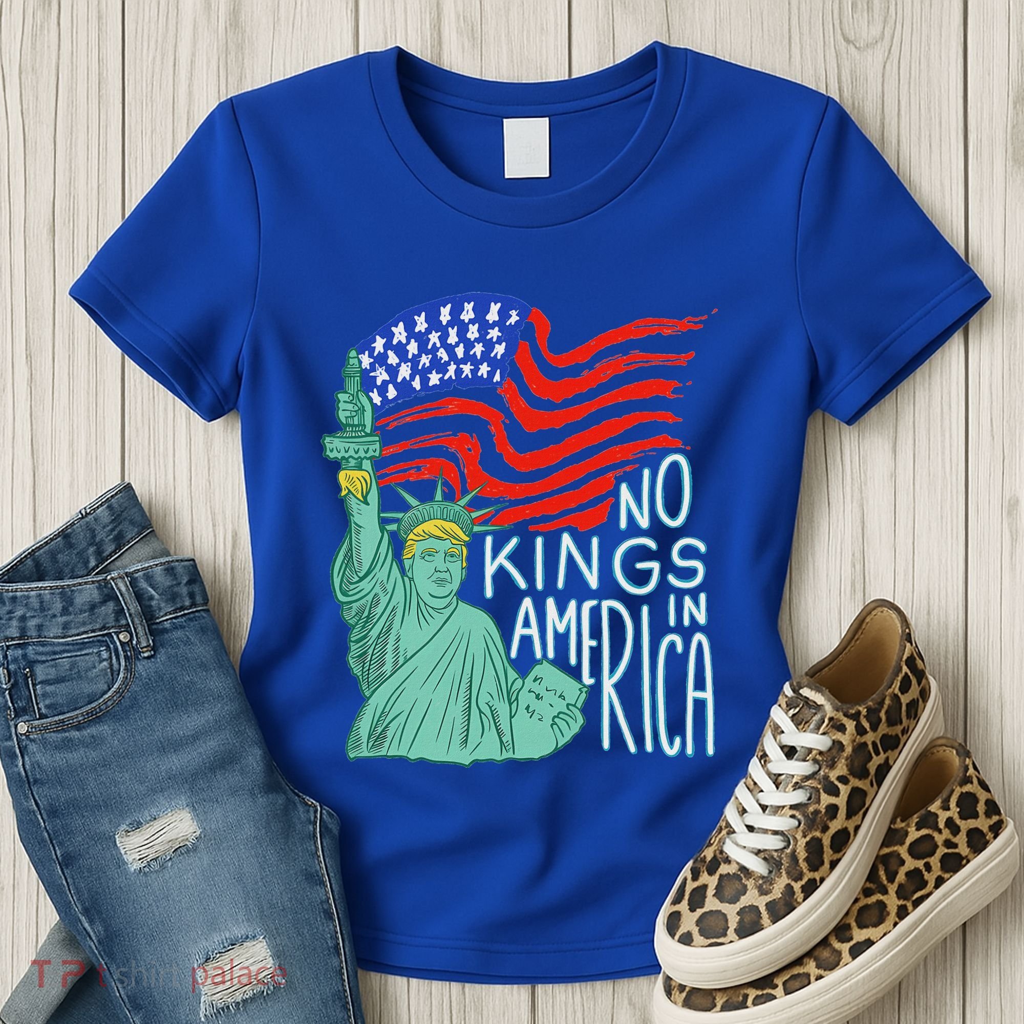No Kings In America We The People Political Women's T-Shirt