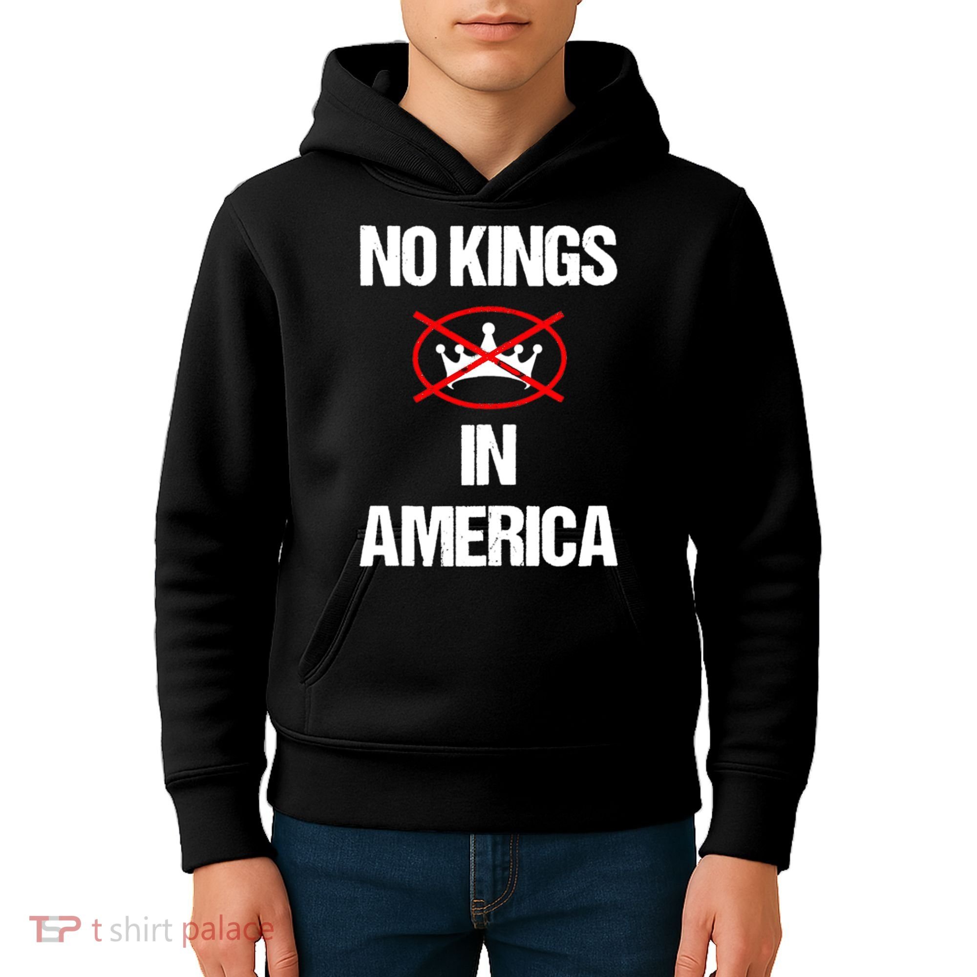 No Kings In America Supreme Court Protest Kids Hoodie