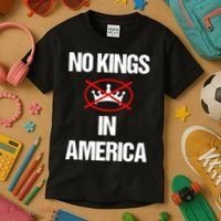 No Kings In America Supreme Court Protest Kids T-Shirt thumb 3