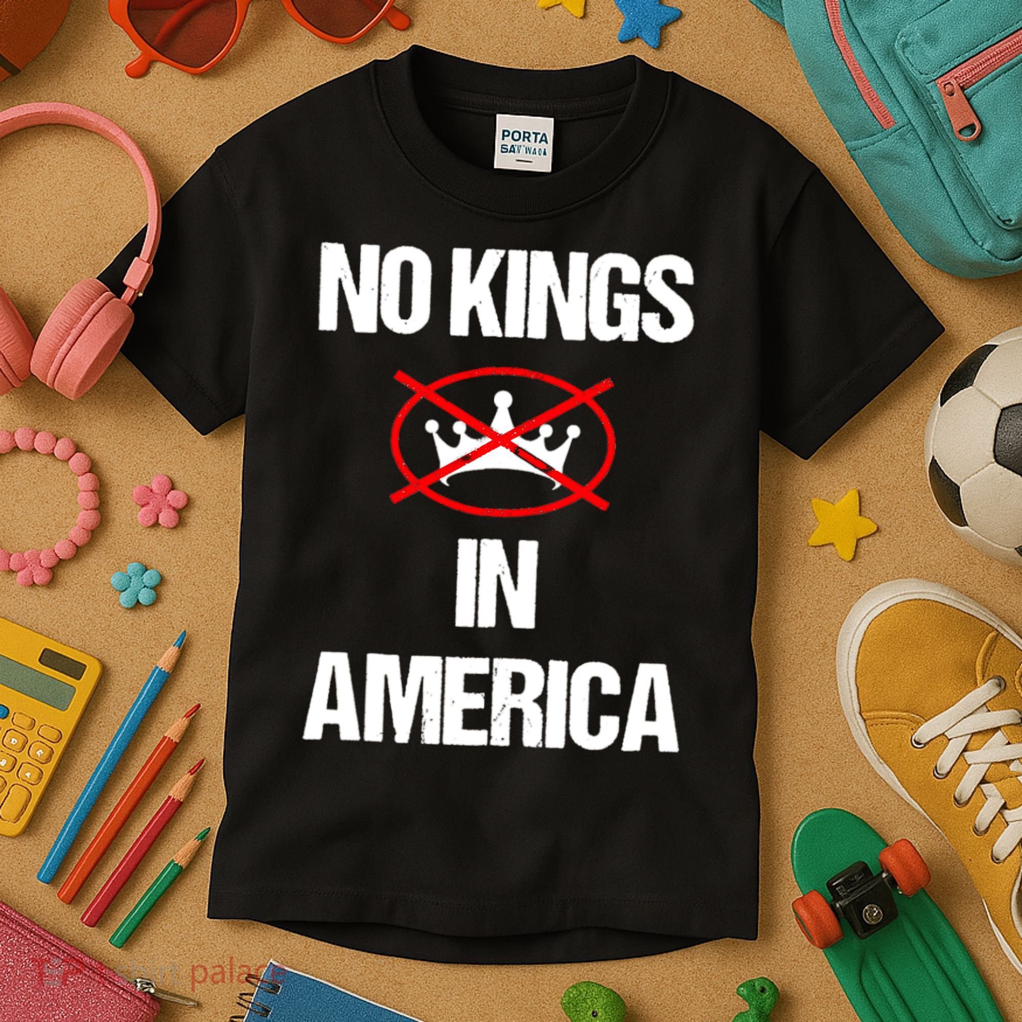 No Kings In America Supreme Court Protest Kids T-Shirt