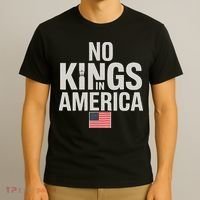 No Kings In America Democracy Anti Trump America No King T-Shirt thumb 3