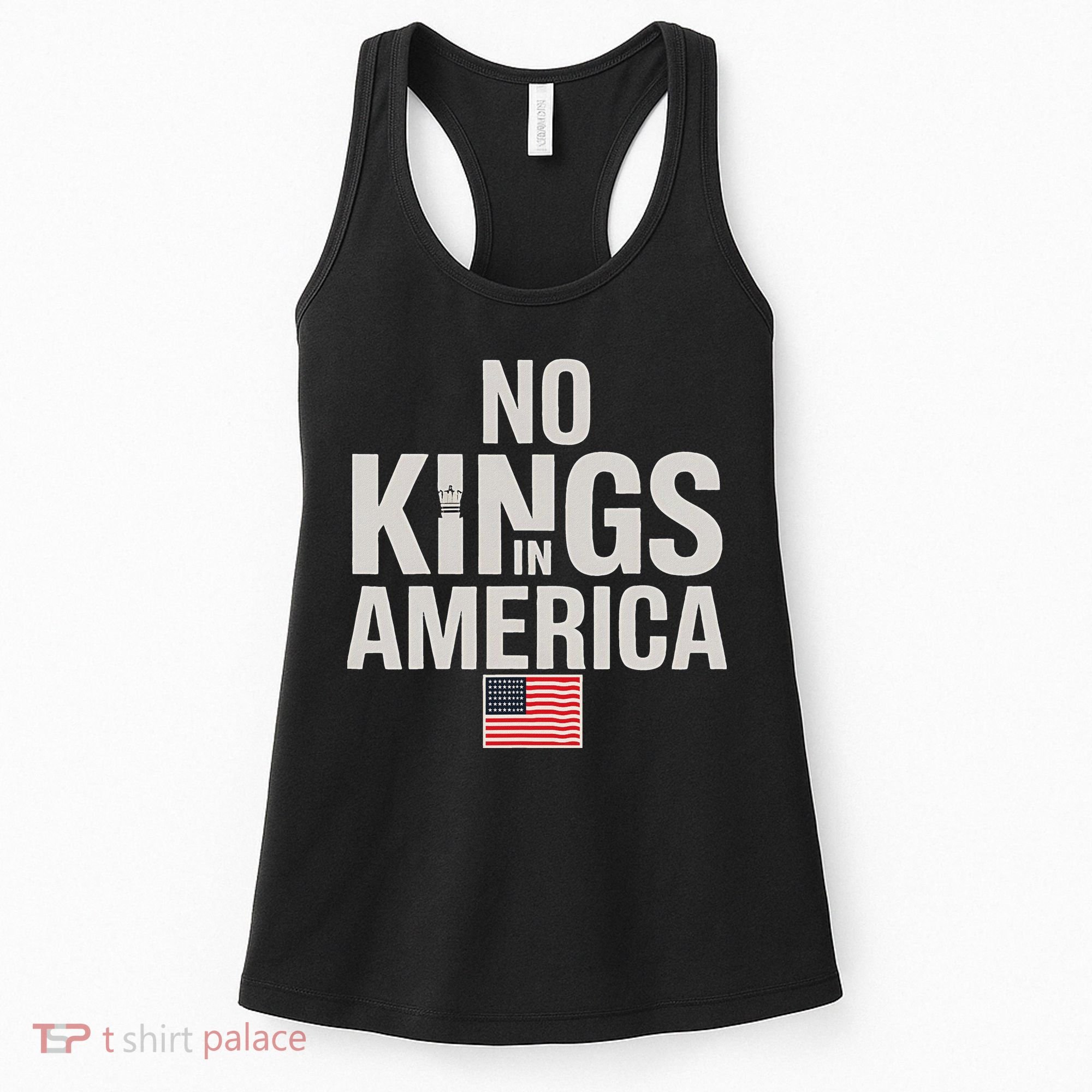 No Kings In America Democracy Anti Trump America No King Women's Tank Top