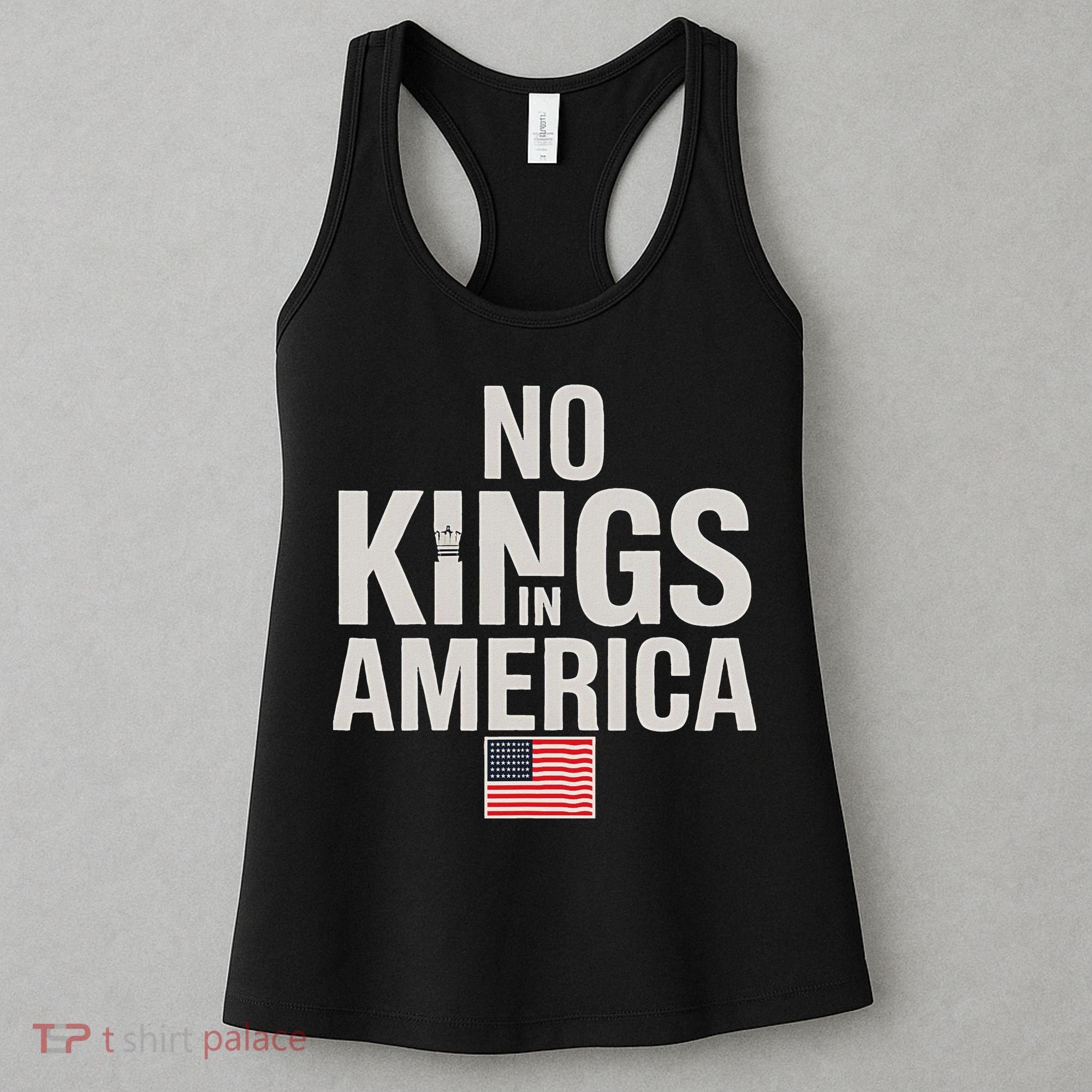 No Kings In America Democracy Anti Trump America No King Women's Tank Top