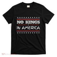No Kings In America Save Democracy I Dissent Anti Trump Flag T-Shirt thumb 0
