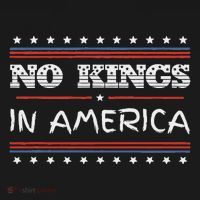 No Kings In America Save Democracy I Dissent Anti Trump Flag T-Shirt thumb 7