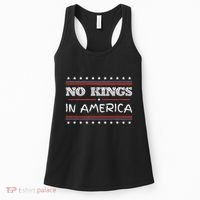 No Kings In America Save Democracy I Dissent Anti Trump Flag Women's Tank Top thumb 0