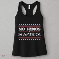 No Kings In America Save Democracy I Dissent Anti Trump Flag Women's Tank Top thumb 3