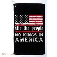 No Kings In America We The People Golf Towel thumb 0