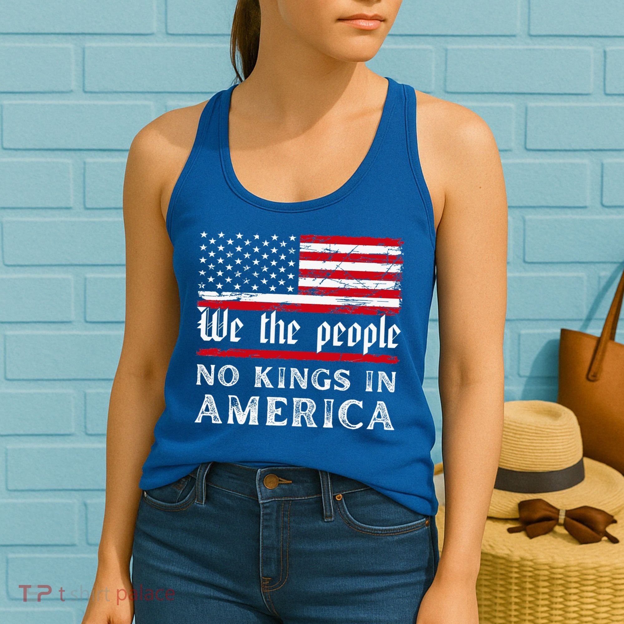 No Kings In America We The People Women's Tank Top