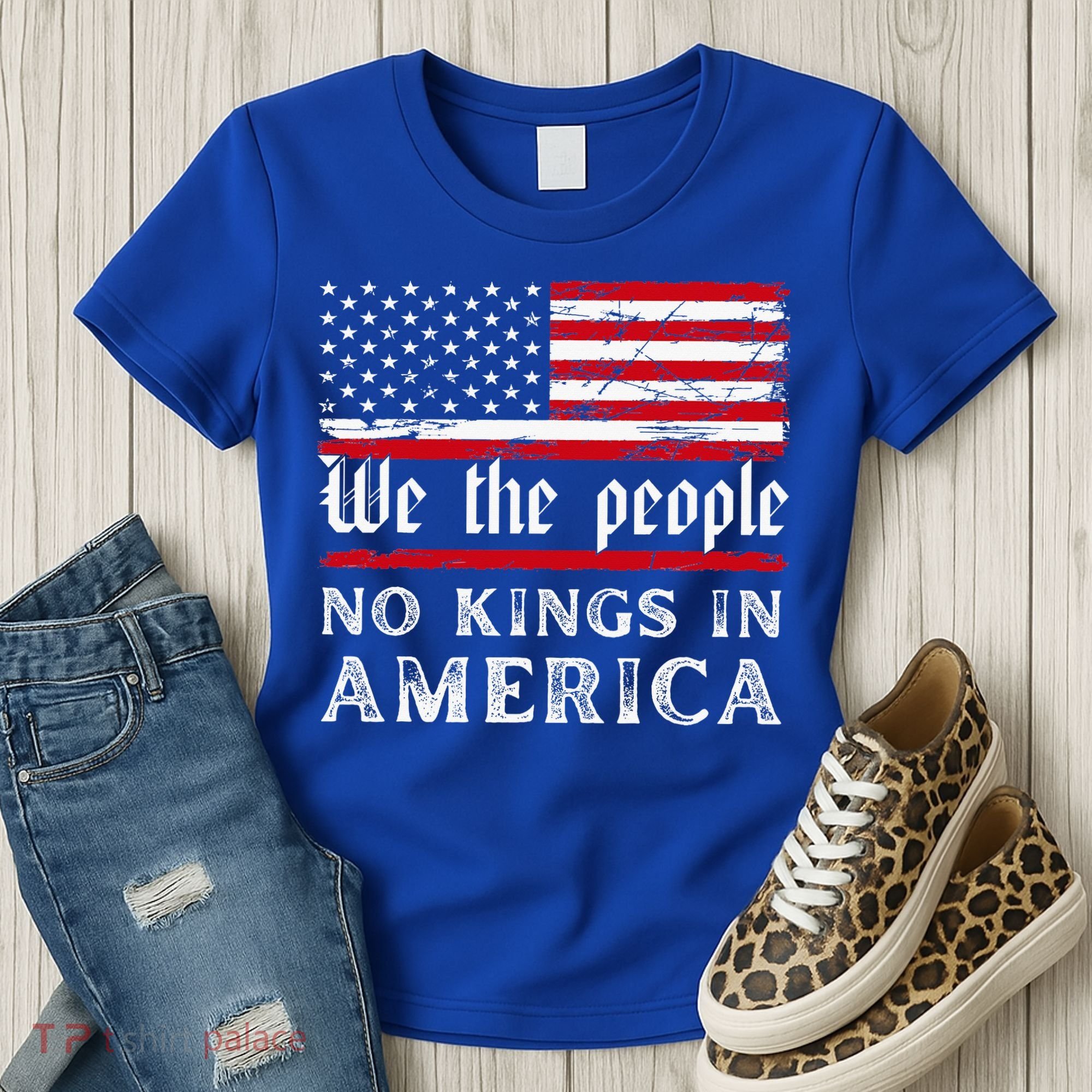 No Kings In America We The People Women's T-Shirt